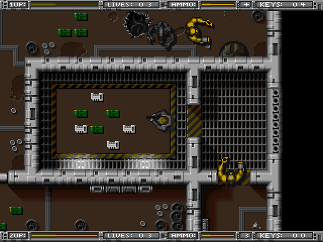 Alien Breed: Tower Assault (DOS) screenshot: Science facility.