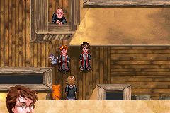 Harry Potter and the Prisoner of Azkaban (Game Boy Advance) screenshot: 3 friends