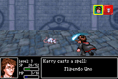 Harry Potter and the Prisoner of Azkaban (Game Boy Advance) screenshot: Kill rat