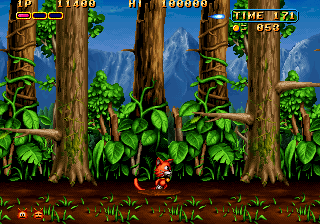 Magical Cat Adventure (Arcade) screenshot: Swamps
