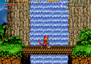 Magical Cat Adventure (Arcade) screenshot: Bridge
