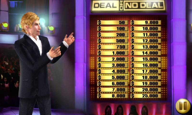Deal or No Deal: Around the World (Android) screenshot: The prize board