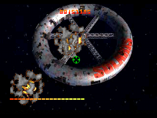 Chaos Control (PlayStation) screenshot: Two enemies destroyed simultaneously.