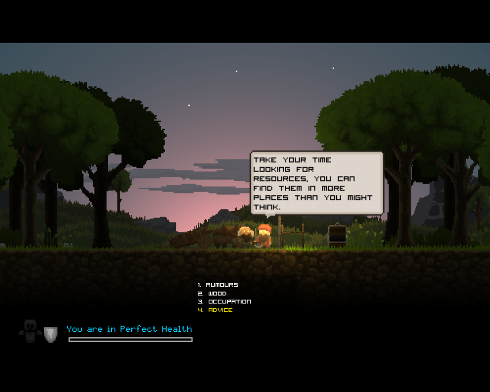 Regions of Ruin (Windows) screenshot: Talking to another dwarf.