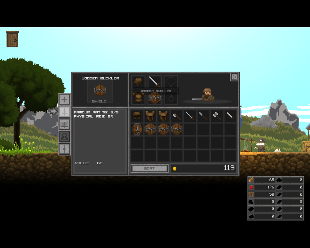 Regions of Ruin (Windows) screenshot: Inventory