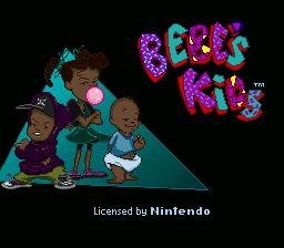 Bebe's Kids (SNES) screenshot: Title screen
