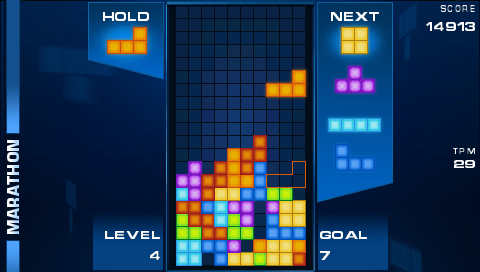 Screenshot of Tetris (PSP, 2009) - MobyGames