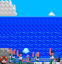 The Deep (Arcade) screenshot: Celebration