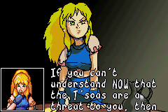 Lady Sia (Game Boy Advance) screenshot: Angry Sia
