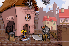 Lady Sia (Game Boy Advance) screenshot: Armoured werewolf