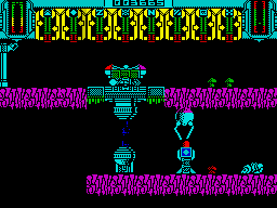 Xanthius (ZX Spectrum) screenshot: On machine