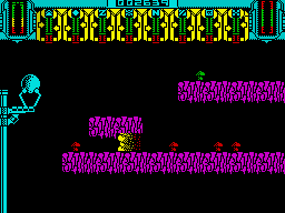 Xanthius (ZX Spectrum) screenshot: Elevator