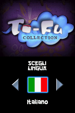 To-Fu Collection (Nintendo DS) screenshot: Select Language