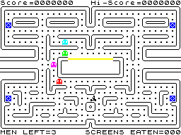 Mazeman (ZX Spectrum) screenshot: Starting out