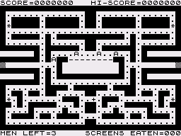 Mazeman (ZX81) screenshot: Starting out