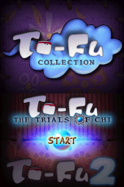 To-Fu Collection (Nintendo DS) screenshot: Title screen