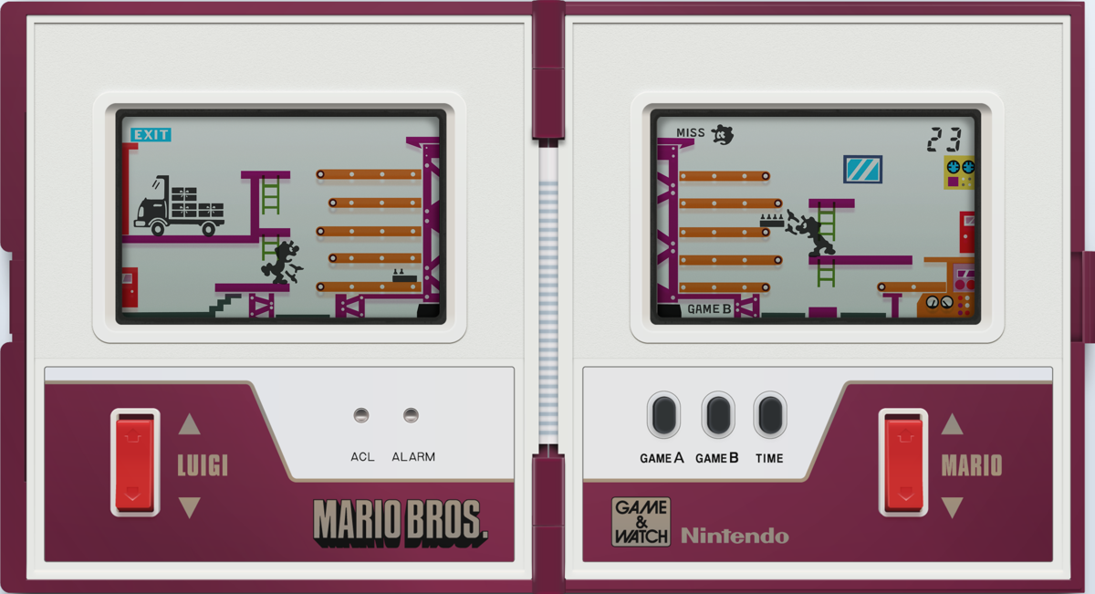 Game & Watch Multi Screen: Mario Bros. (Dedicated handheld) screenshot: Game & Watch - Mario Bros.