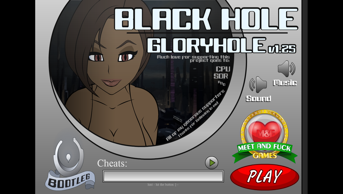 Black hole gloryhole
