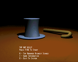 Top Hat Willy (Amiga) screenshot: Title screen