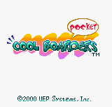 Cool Boarders Pocket (Neo Geo Pocket Color) screenshot: The Title Screen.
