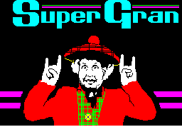 Super Gran: The Adventure (ZX Spectrum) screenshot: Loading Screen