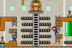Game & Watch Gallery 4 (Game Boy Advance) screenshot: Mario Bros (Modern; Unlockable