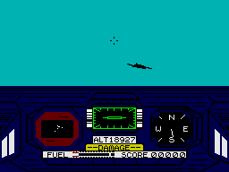 Flyer Fox (ZX Spectrum) screenshot: Plane to shoot