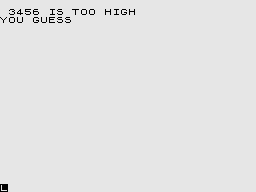 Super Programs 3 (ZX81) screenshot: Challenge