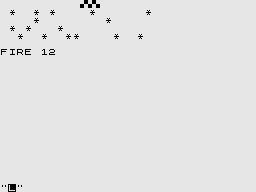 Super Programs 1 (ZX81) screenshot: Invasion from Jupiter