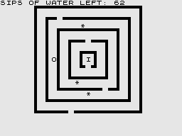 Super Programs 5 (ZX81) screenshot: Labyrinth