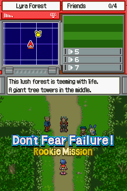 Pokémon Ranger (Nintendo DS) screenshot: Starting the first mission