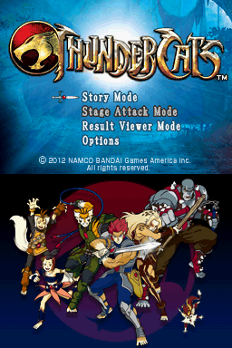 ThunderCats (Nintendo DS) screenshot: Title screen