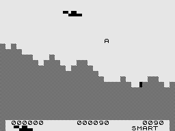 Thro' The Wall also Scramble (ZX81) screenshot: Scramble: Blast the enemy