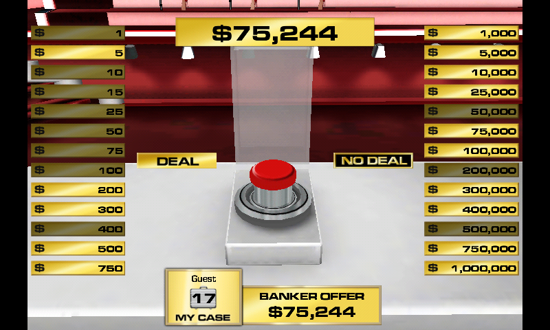 Deal or No Deal (Android) screenshot: Deal or no deal?