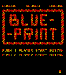 Blueprint (Arcade) screenshot: Title Screen