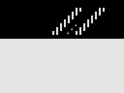 Ten 1K Games (ZX81) screenshot: Night Rally