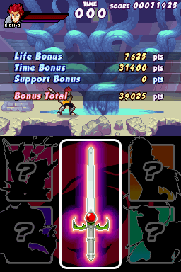 ThunderCats (Nintendo DS) screenshot: Level 1 completet