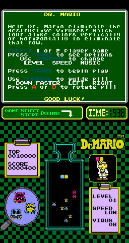 Dr. Mario (Arcade) screenshot: Next stage