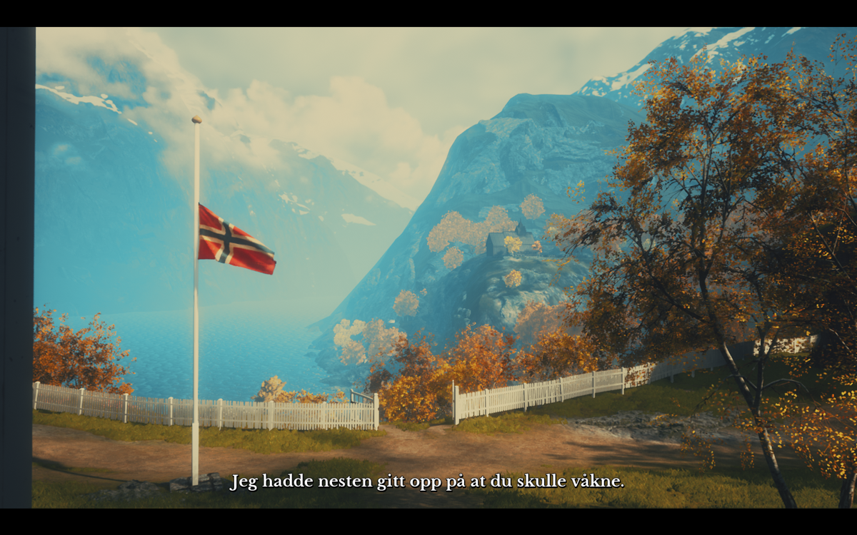 Draugen (Windows) screenshot: A beautiful day, except for the fact that the flag is half-pole.