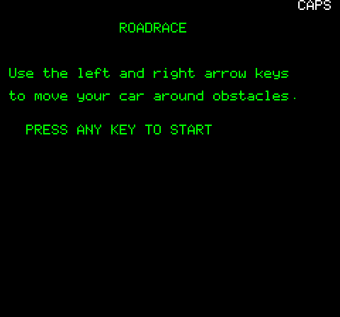 Welcome To Oric Atmos (Oric) screenshot: Basic instructions