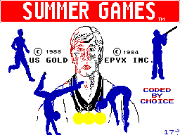 Summer Games (ZX Spectrum) screenshot: Loading Screen