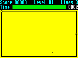Zolyx (ZX Spectrum) screenshot: Lets fill the area