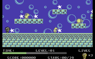 Slater Man (Commodore 64) screenshot: Level 1
