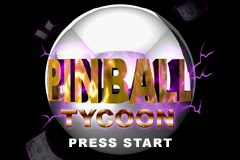 Pinball Tycoon (Game Boy Advance) screenshot: Title screen
