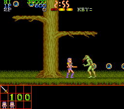 Legend of Makai (Arcade) screenshot: Game starts