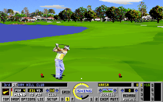Links: Championship Course - Bay Hill Club & Lodge (DOS) screenshot: Third tee