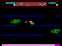 Atlantis (ZX Spectrum) screenshot: Kill the shark
