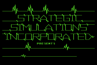 Epidemic! (Atari 8-bit) screenshot: SSI introduction screen