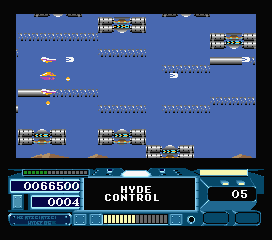 Hydefos (MSX) screenshot: Careful where you shoot, or you might create new obstacles for yourself
