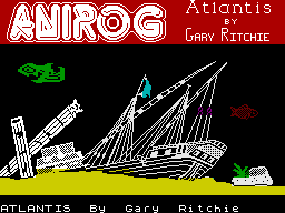 Atlantis (ZX Spectrum) screenshot: Loading Screen